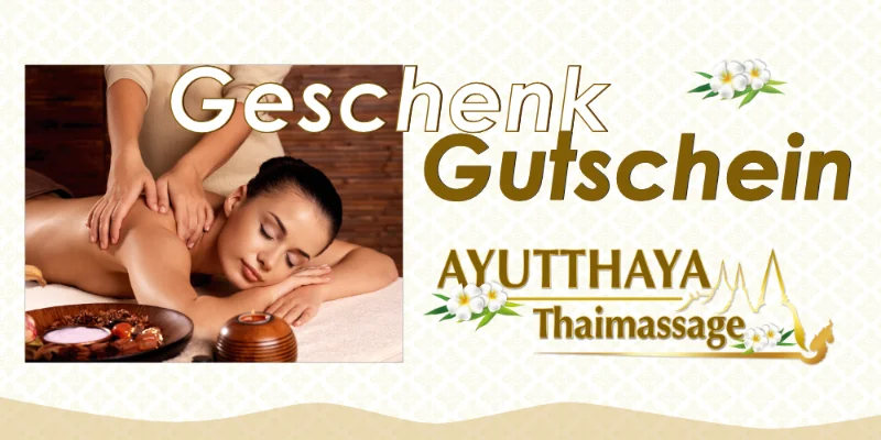Thaimassage Geschenkgutschein Köln